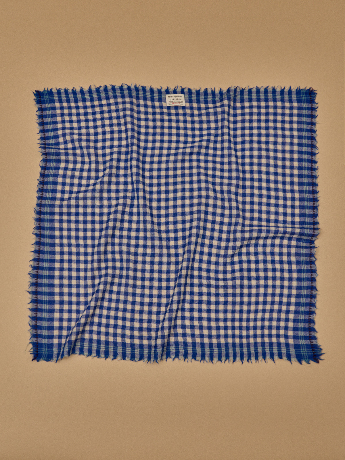 Gingham check scarf - Cyrillus x Moismont Collaboration