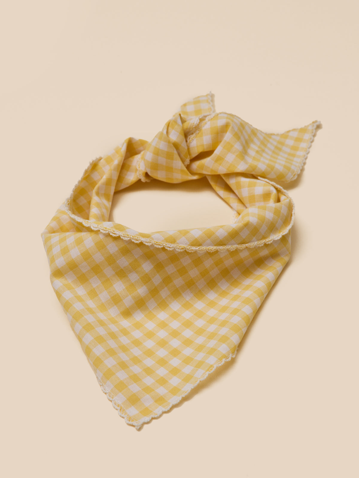 Girl's gingham check scarf