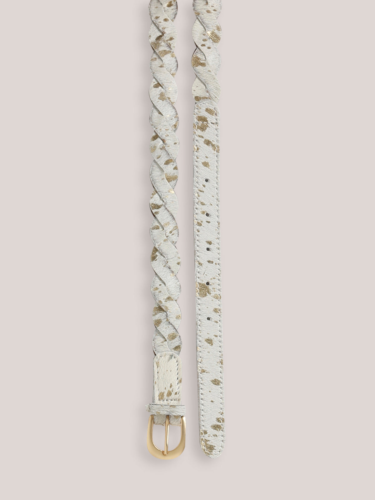 Girl's braided leather belt