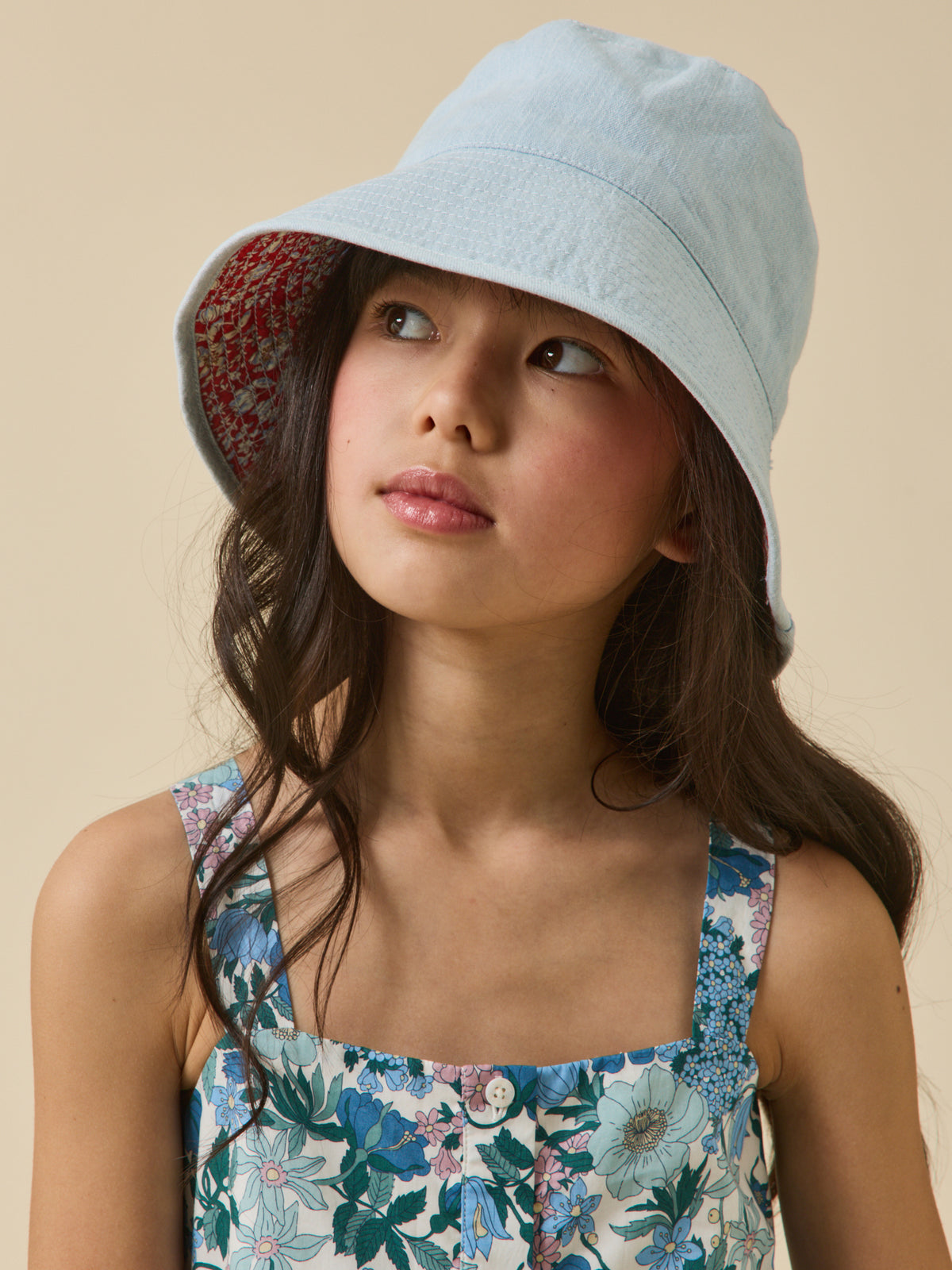 Girl's reversible bucket hat