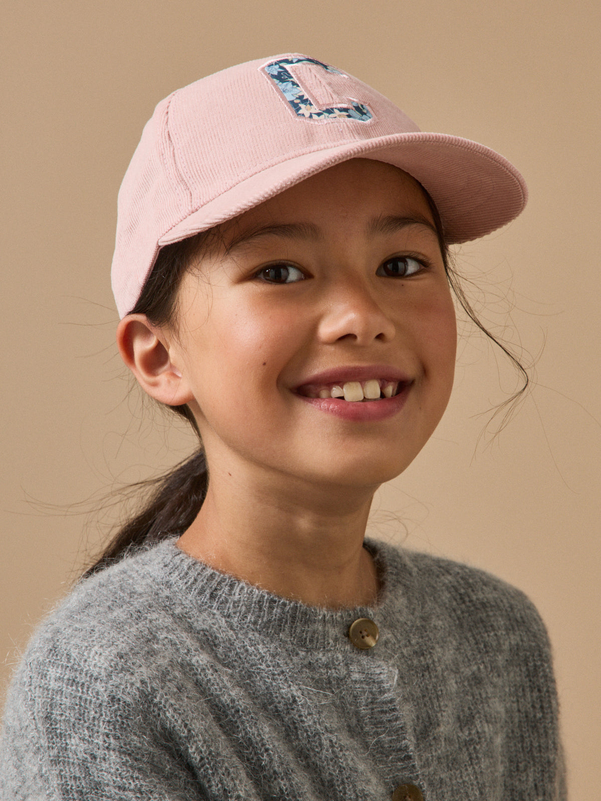Casquette velours fille