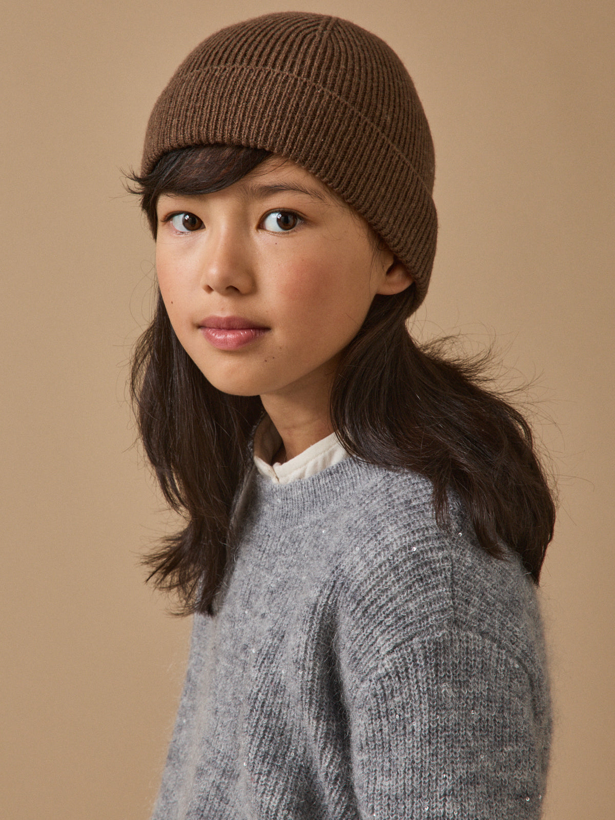 Bonnet en laine mérinos enfant