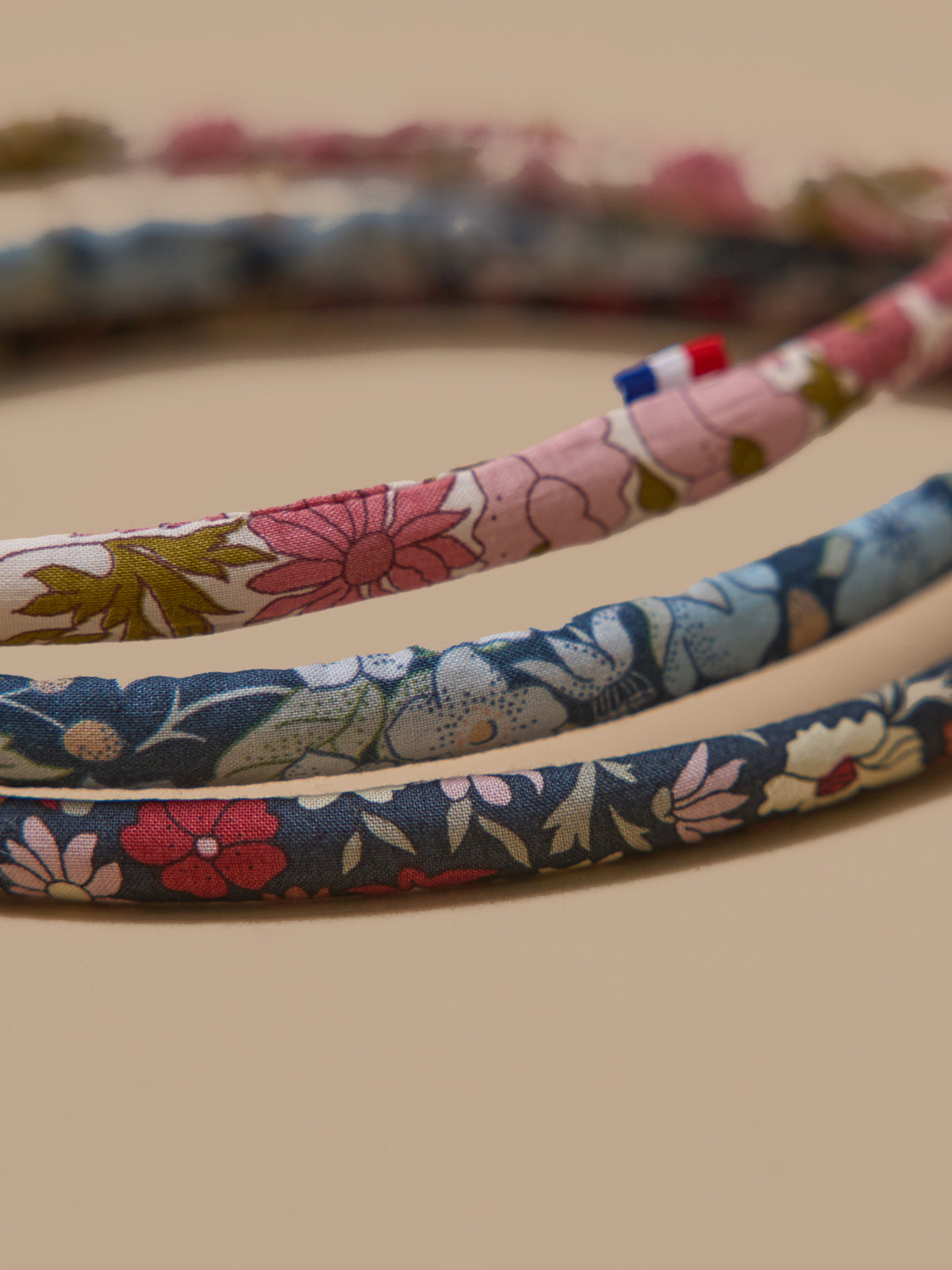 Pack of 3 headbands made with Liberty fabric