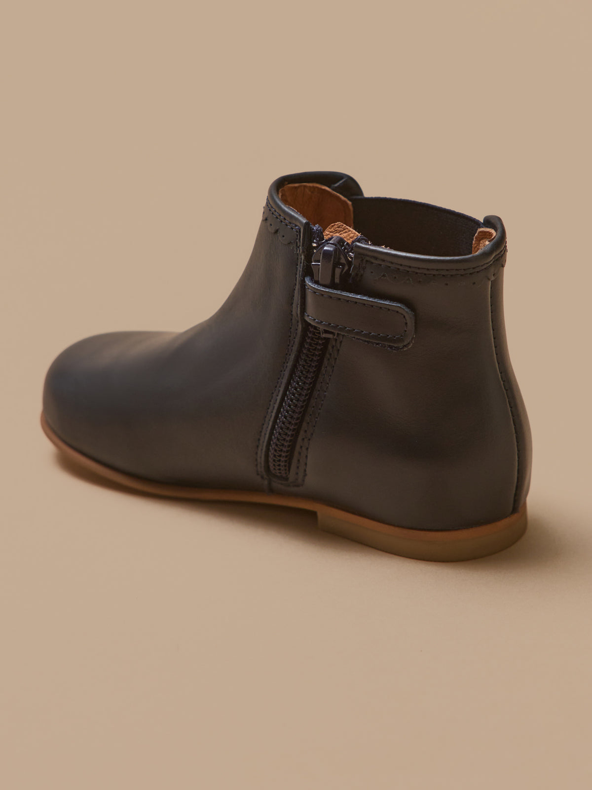 Boots cuir fille