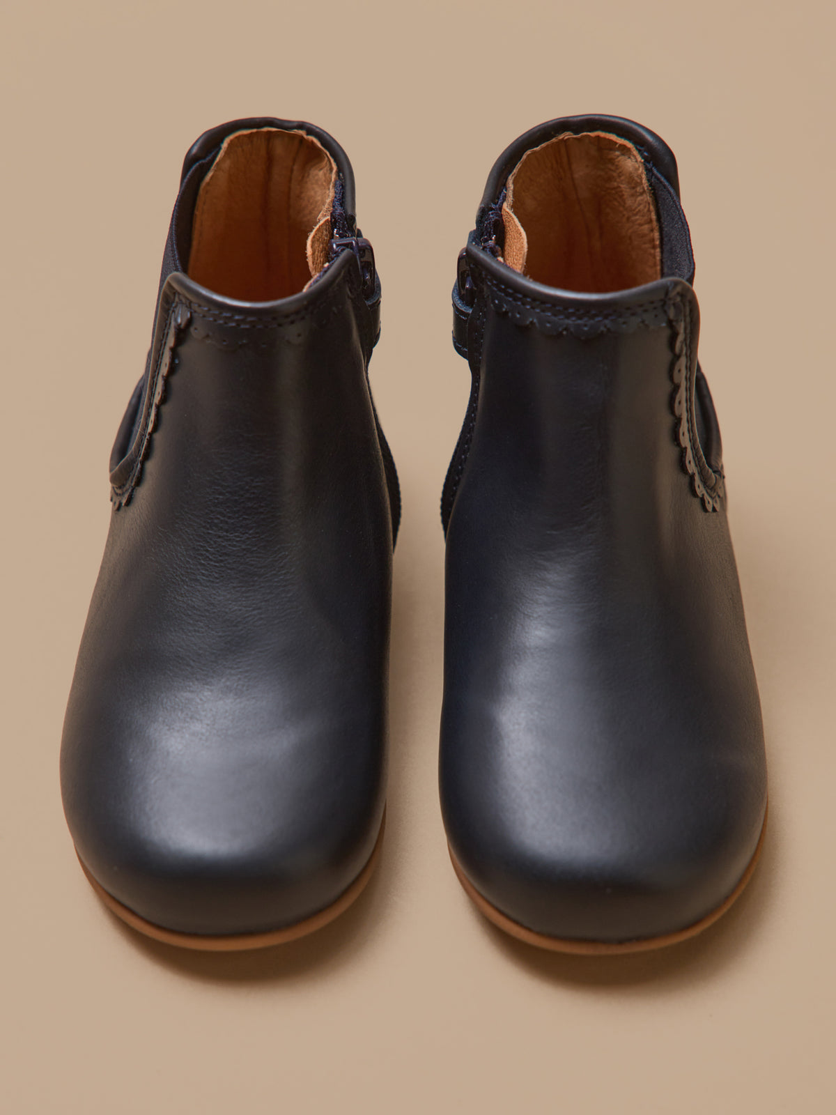 Boots cuir fille