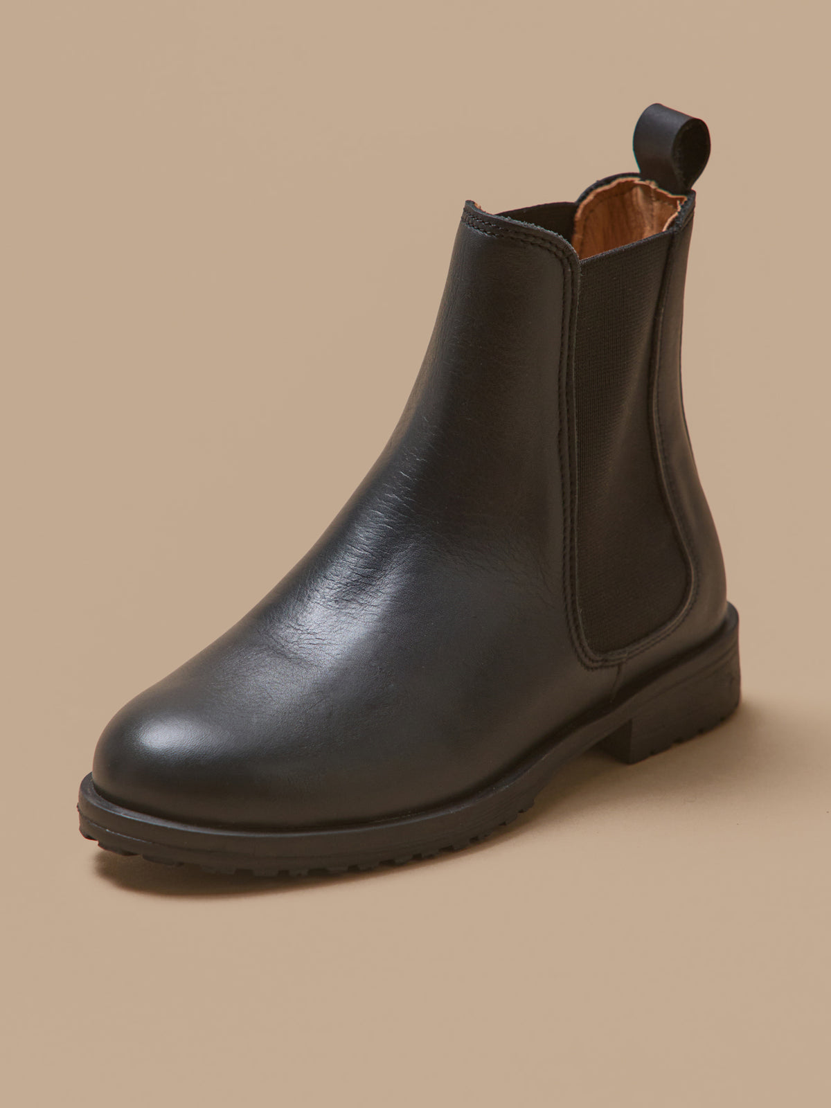 Boots chelsea cuir fille