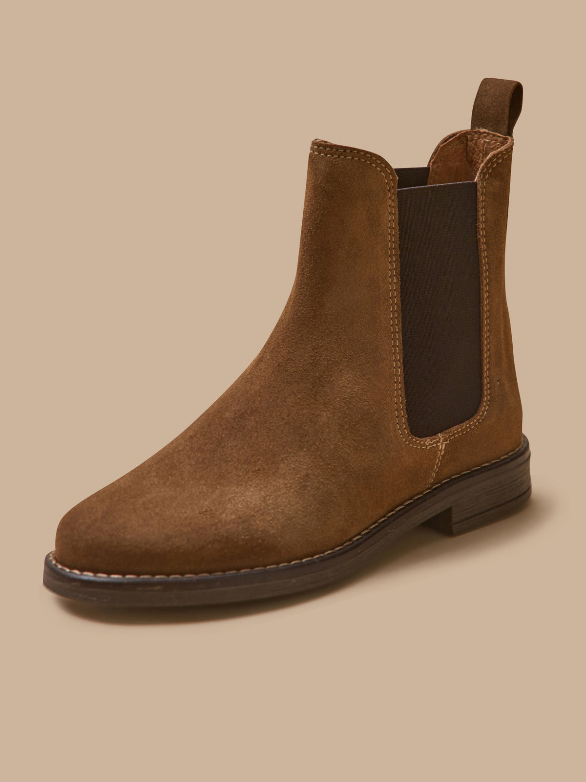 Boots chelsea cuir suédé fille
