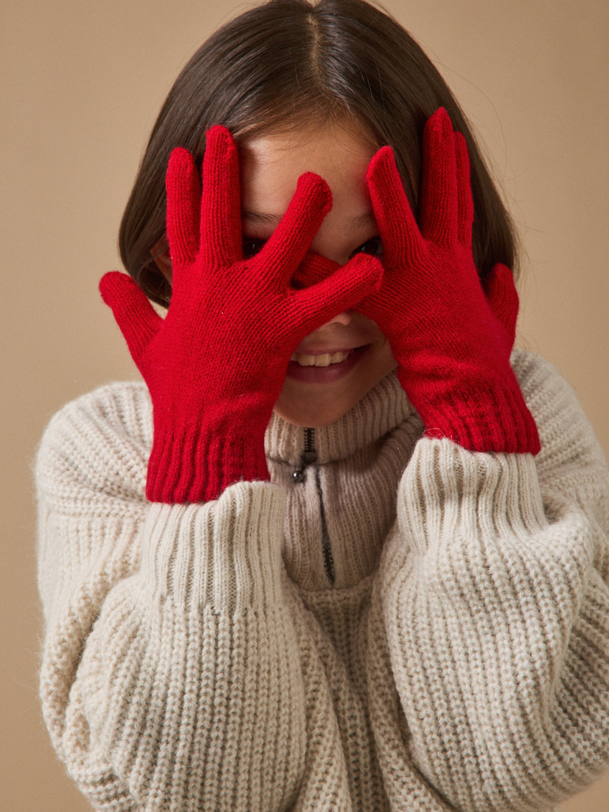 Gants en laine mérinos enfant