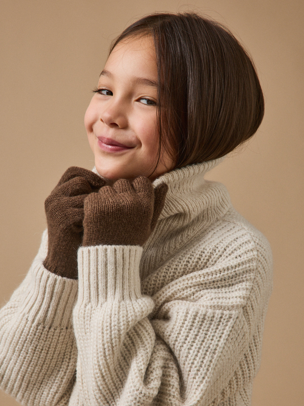 Gants en laine mérinos enfant
