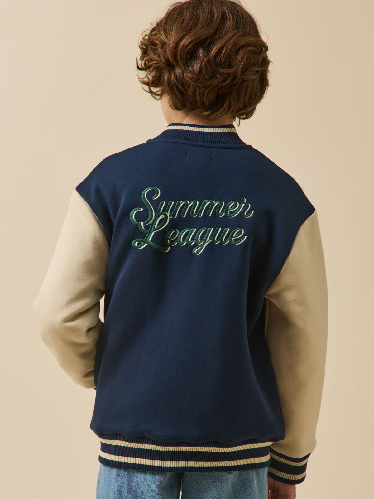 Boy's letterman-style jacket