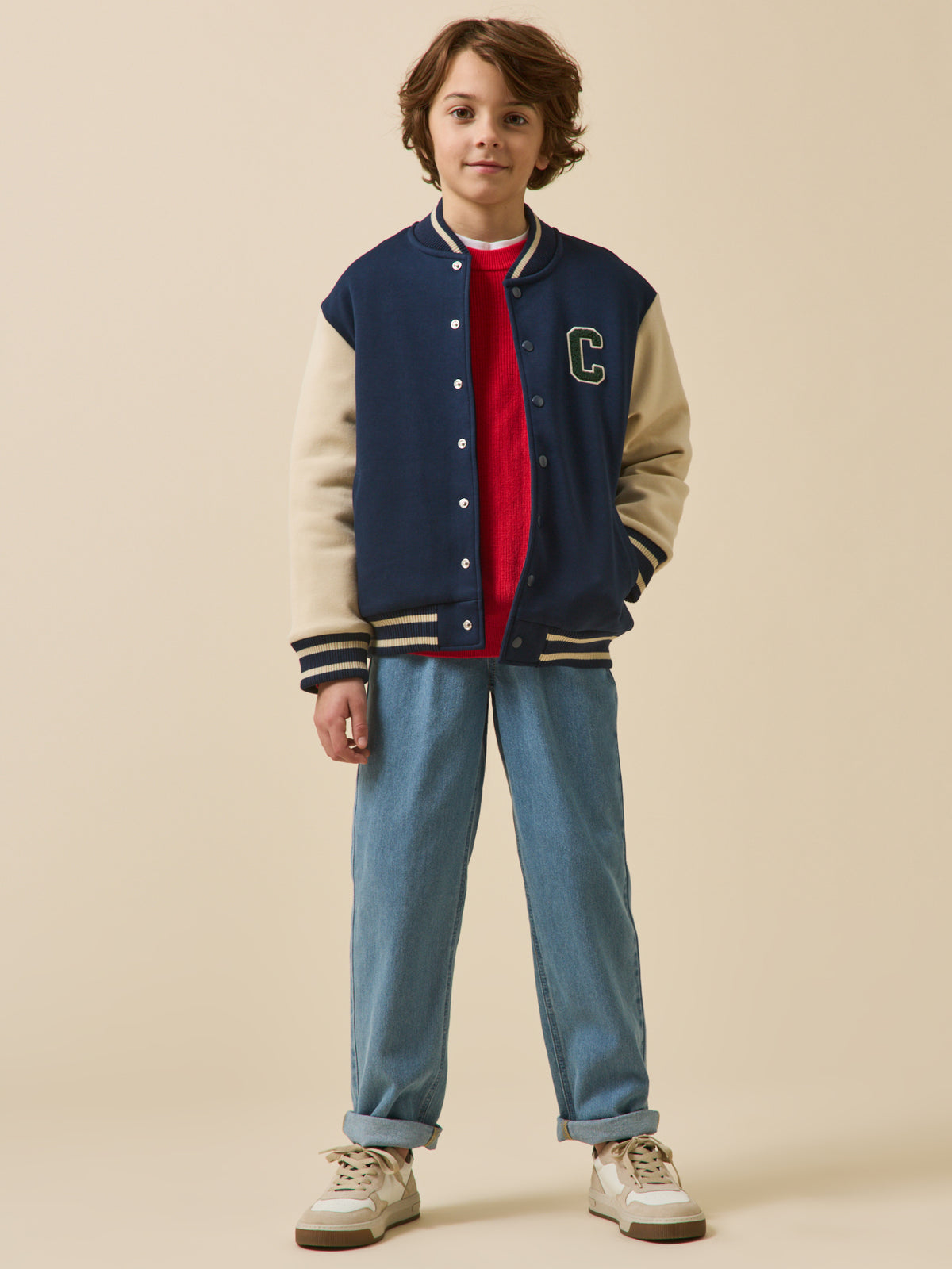 Boy's letterman-style jacket