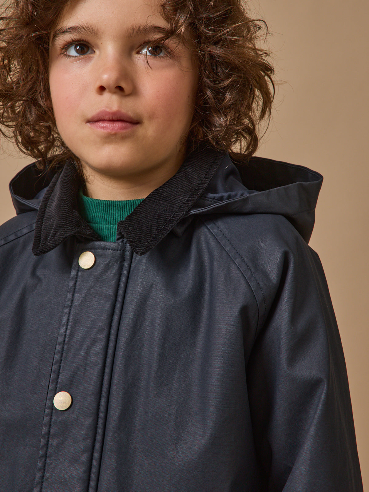 Veste en coton enduit Garçon
