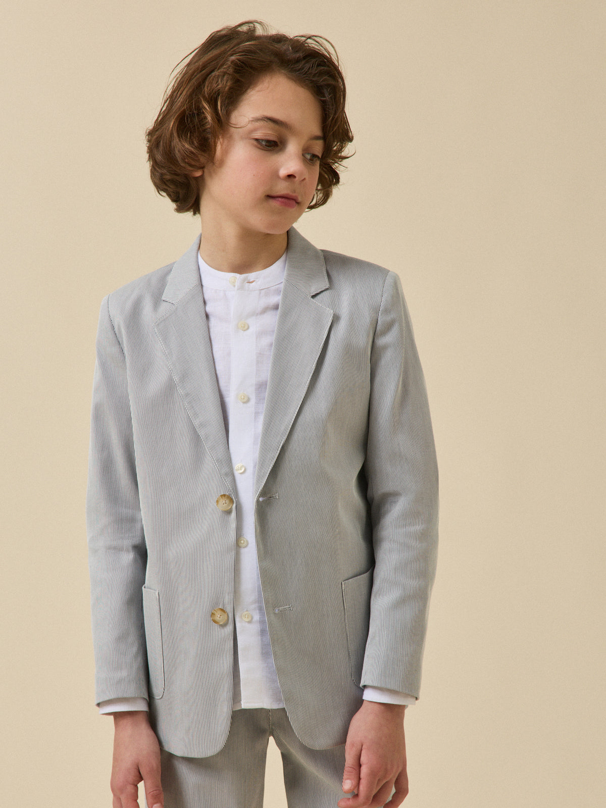 Veste de costume rayée Garçon - Collection Fêtes et Mariages