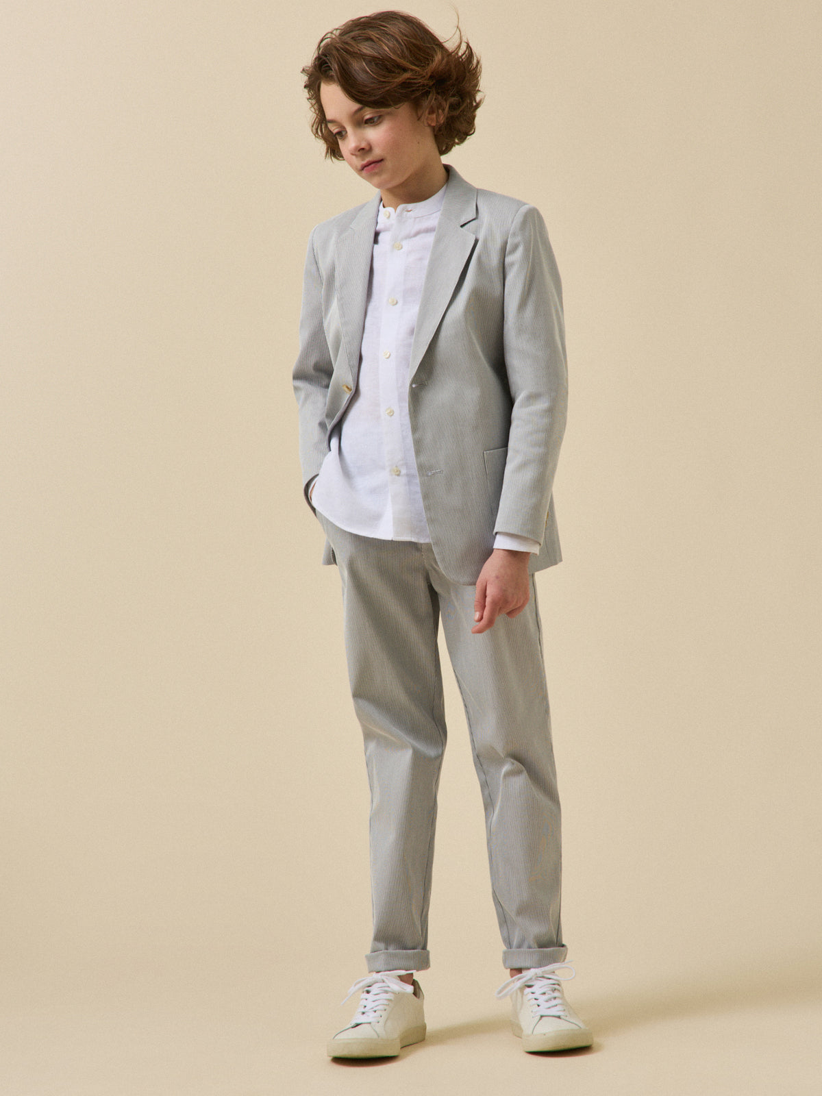 Veste de costume rayée Garçon - Collection Fêtes et Mariages