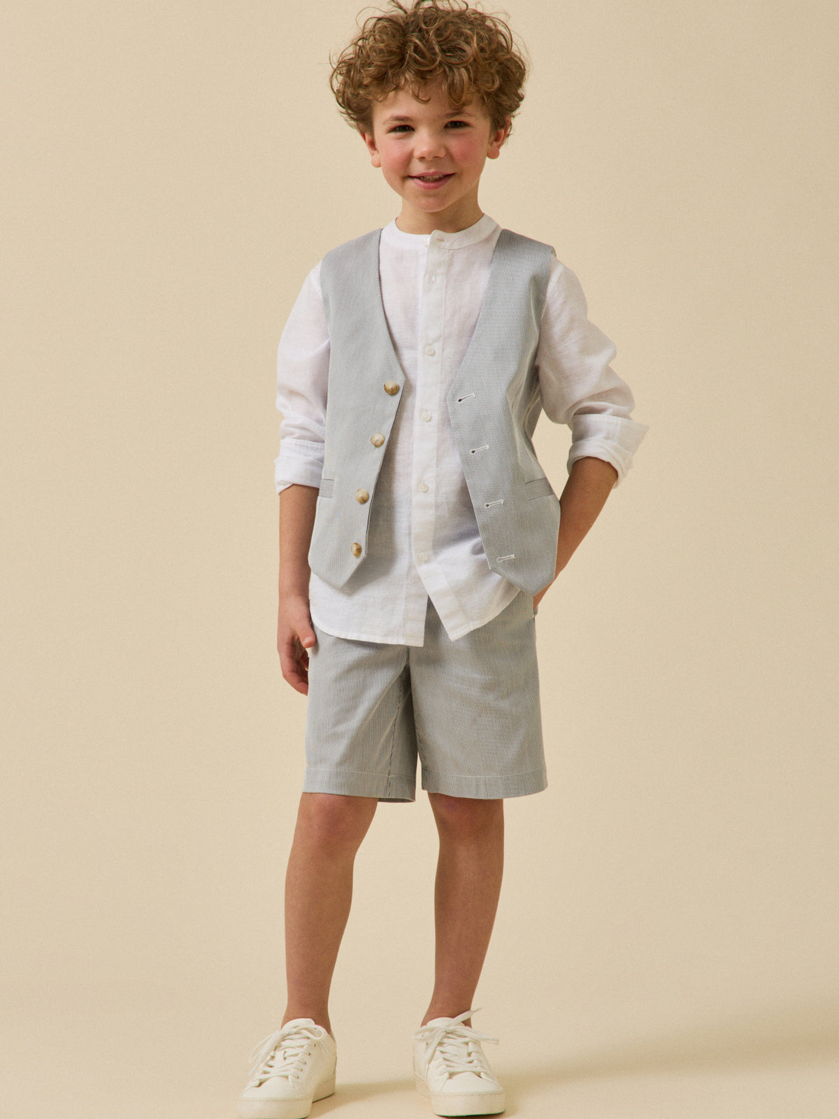 Boy's striped waistcoat - Partywear and Bridal Collection