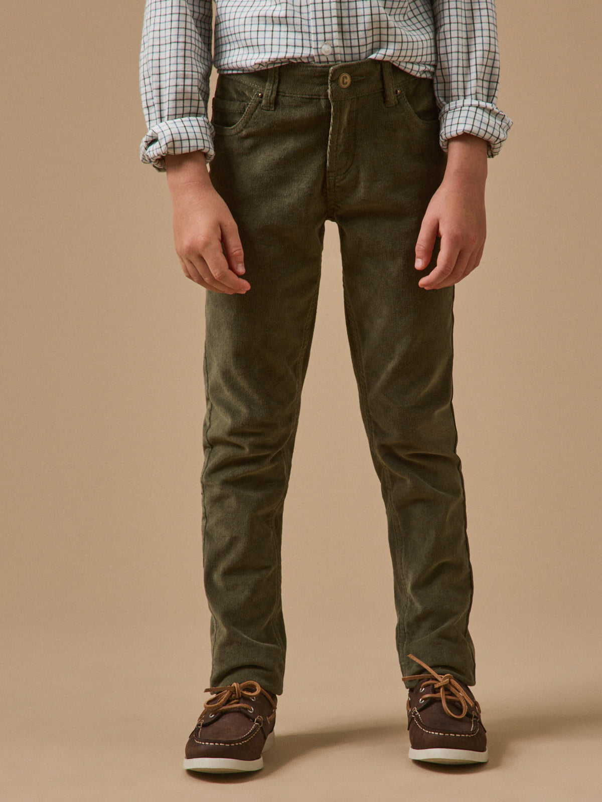 Slim en velours Garçon