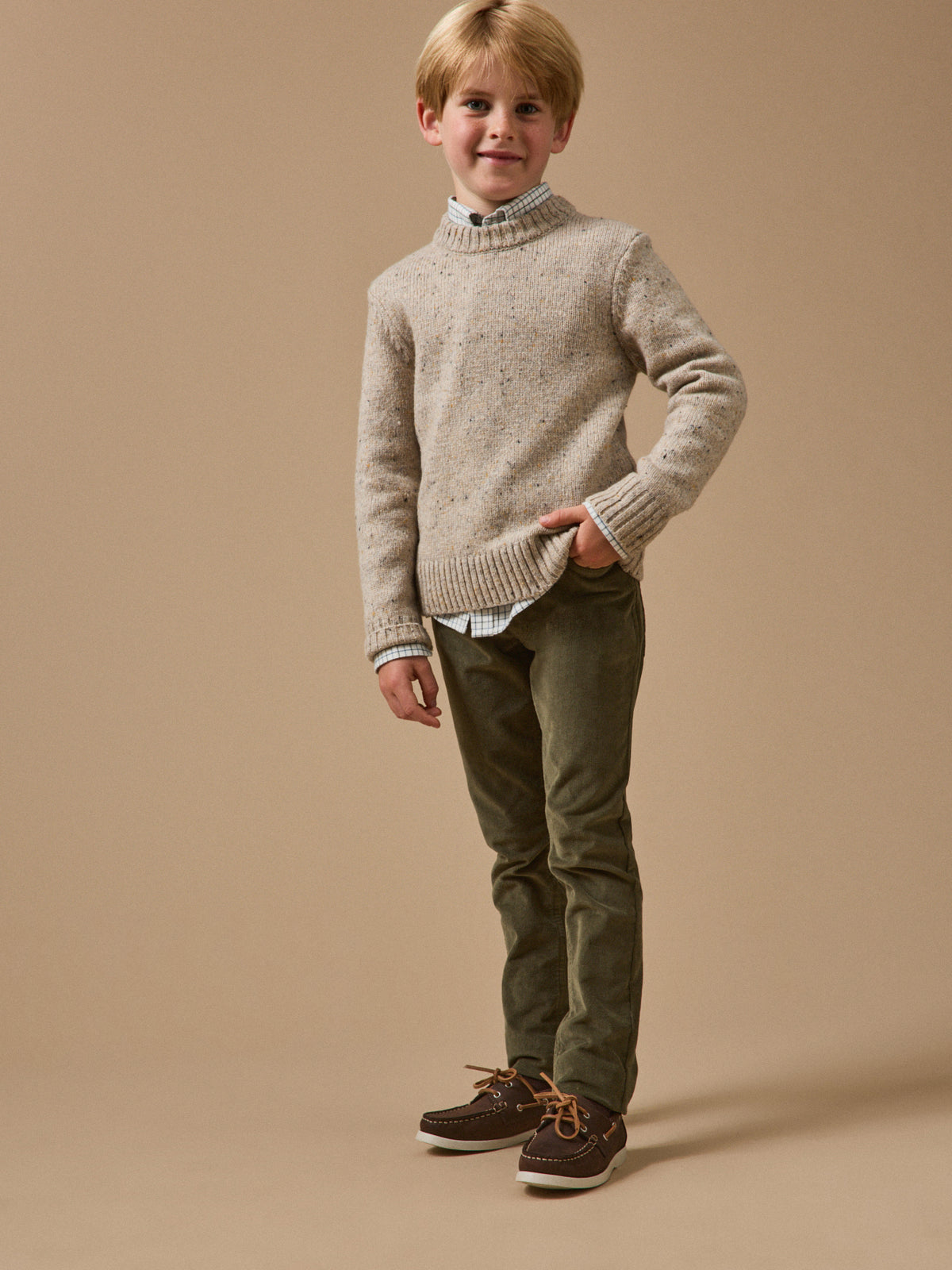 Slim en velours Garçon