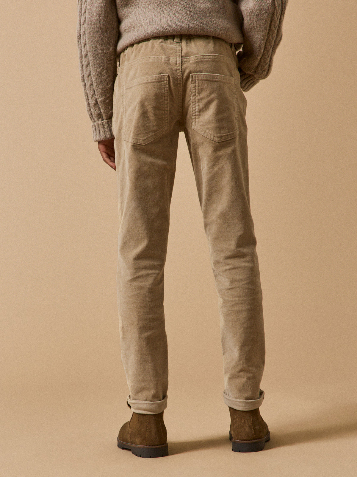 Slim en velours Garçon