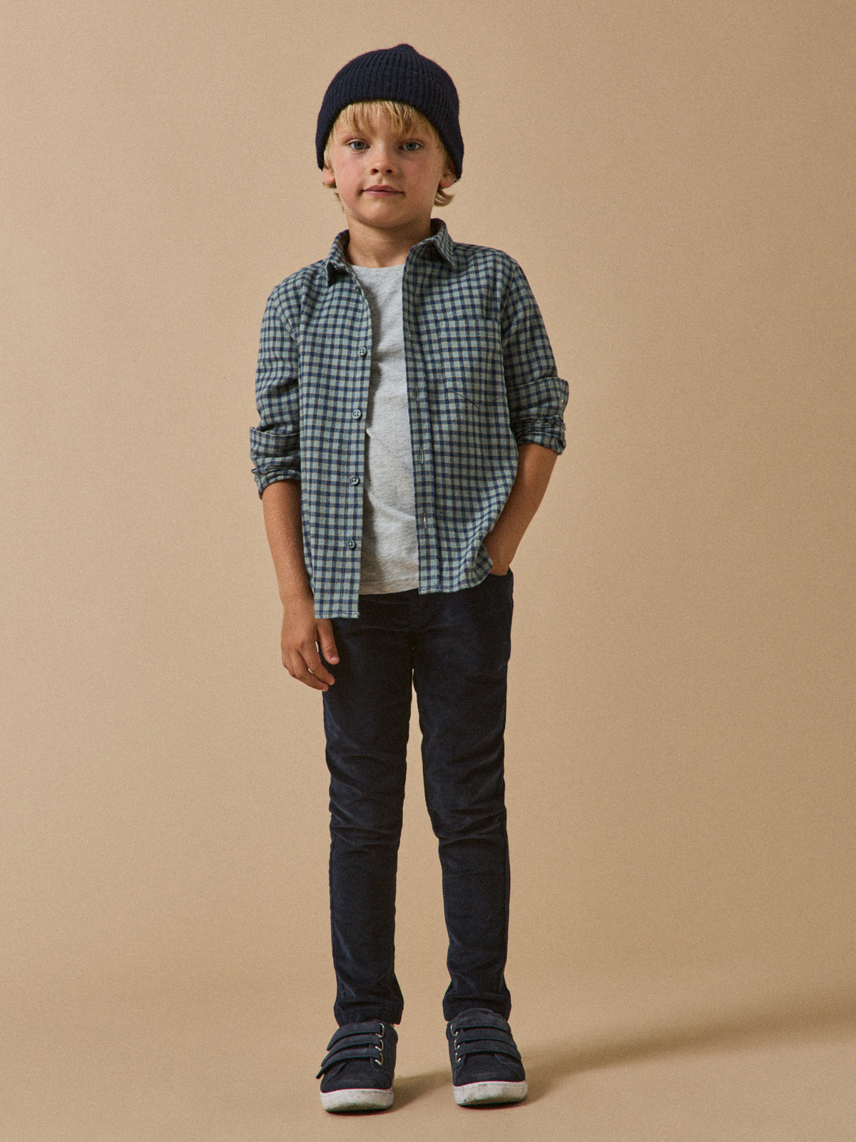 Slim en velours Garçon
