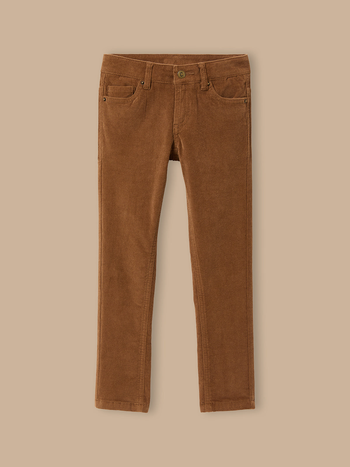 Boy's slim-fit corduroy trousers