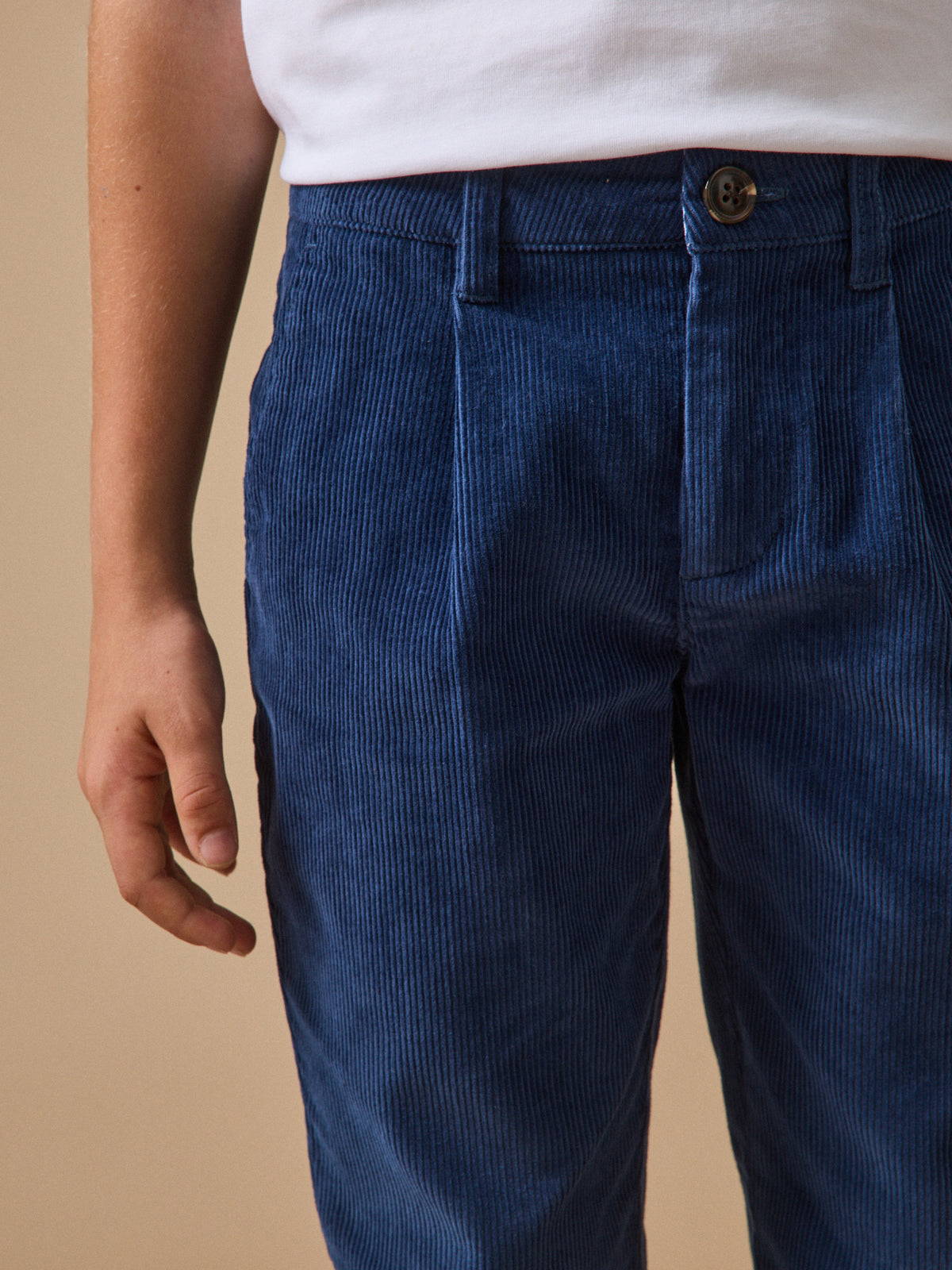 Boy's corduroy chino-style trousers