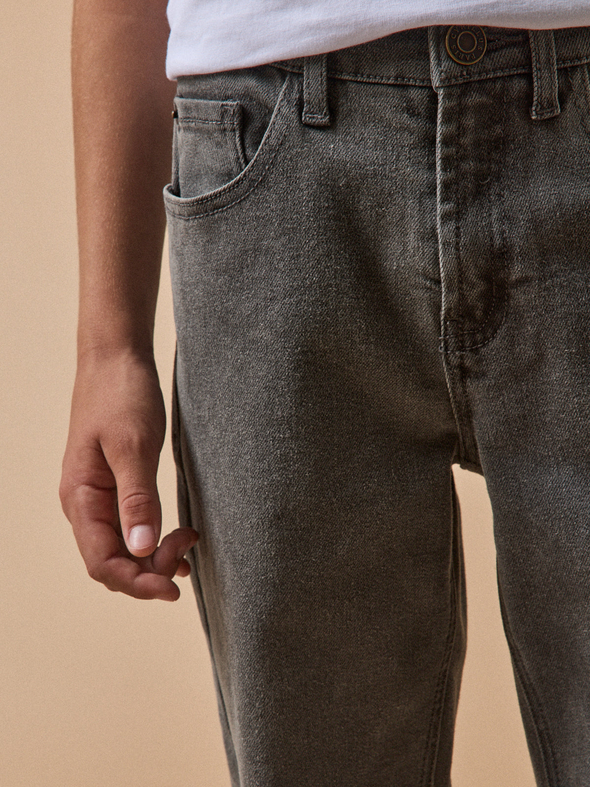 Pantalon relax en denim Garçon