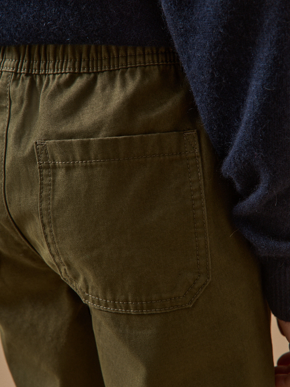 Pantalon relax en twill Garçon