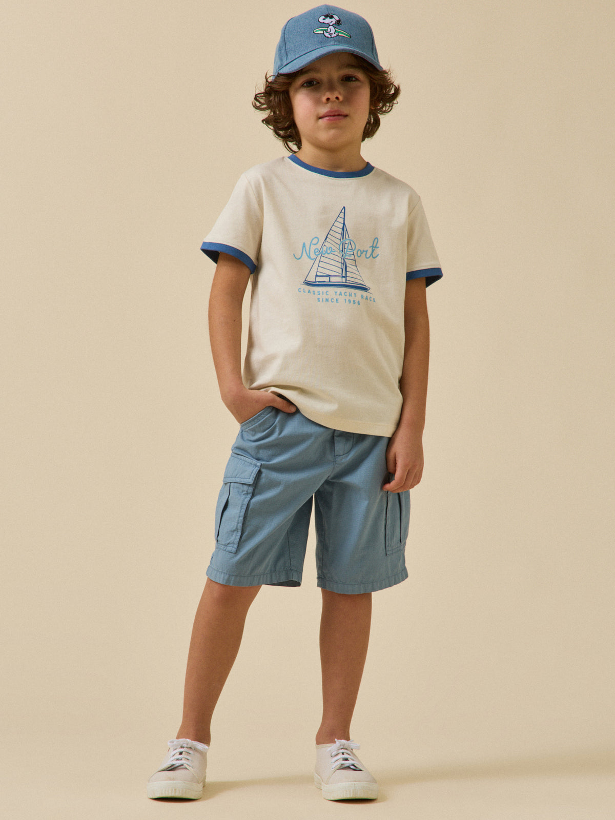 Boy's cargo Bermuda shorts