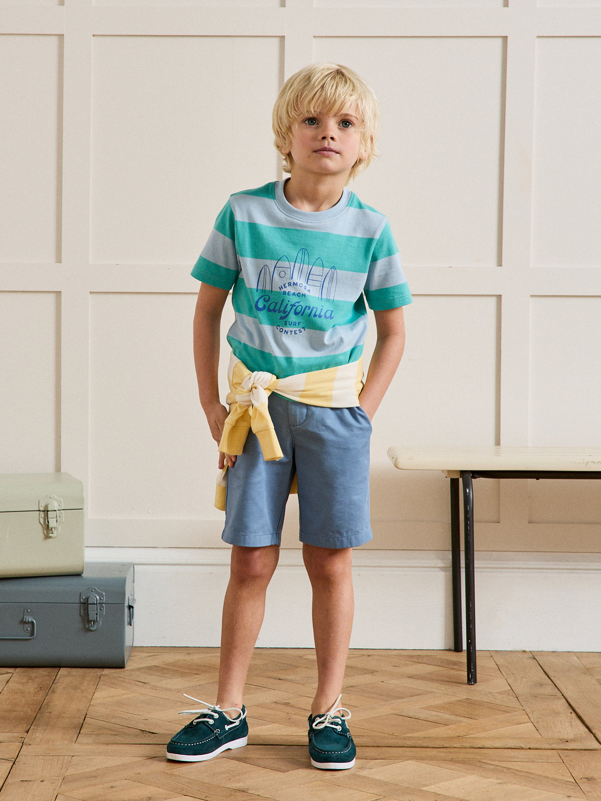 Boy's chino Bermuda shorts
