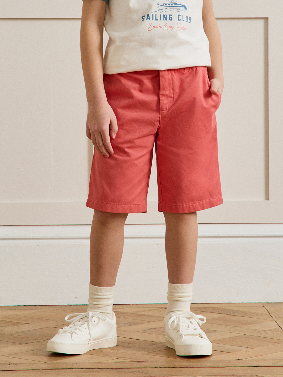 Boy's chino Bermuda shorts