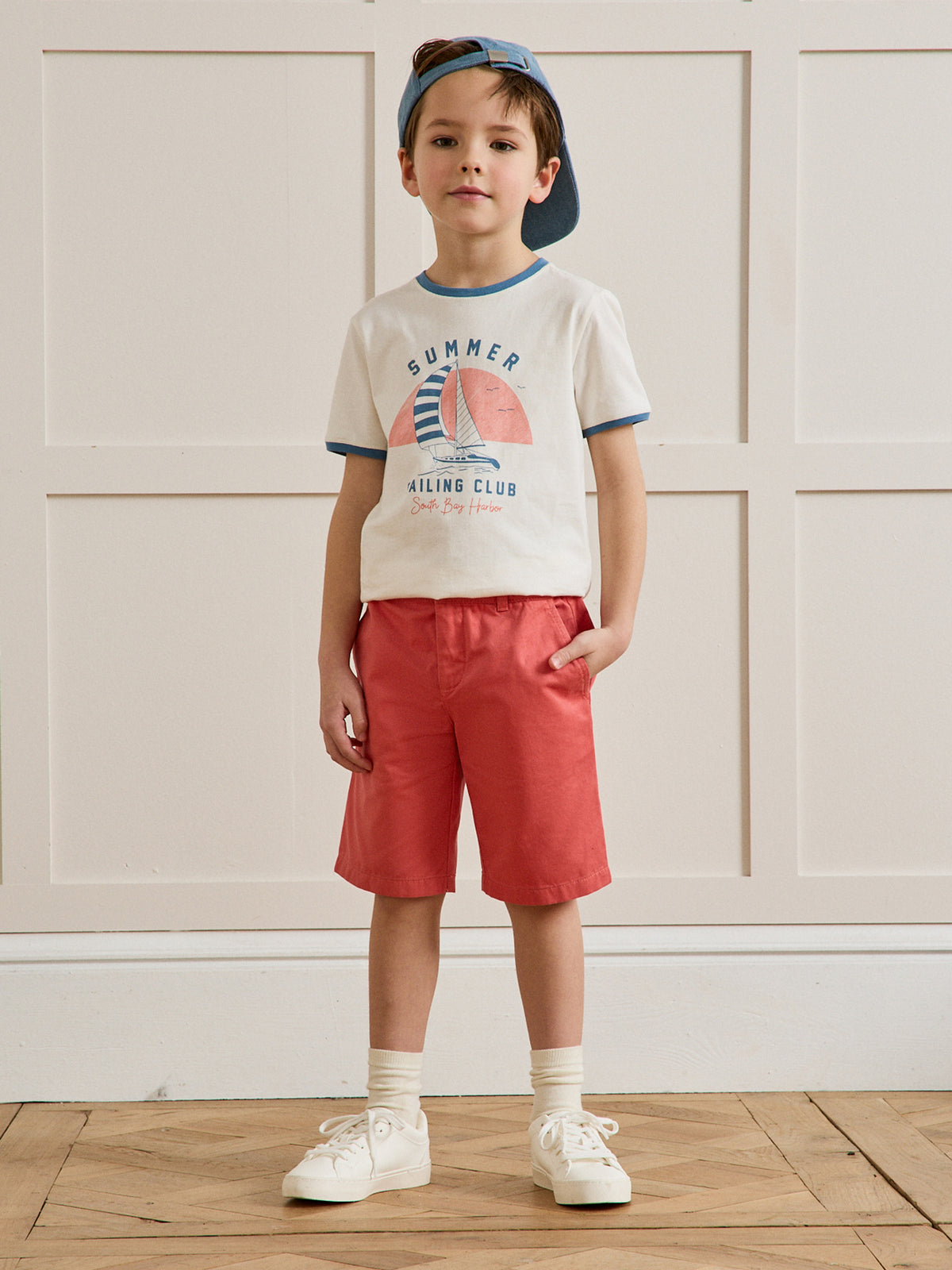 Boy's chino Bermuda shorts