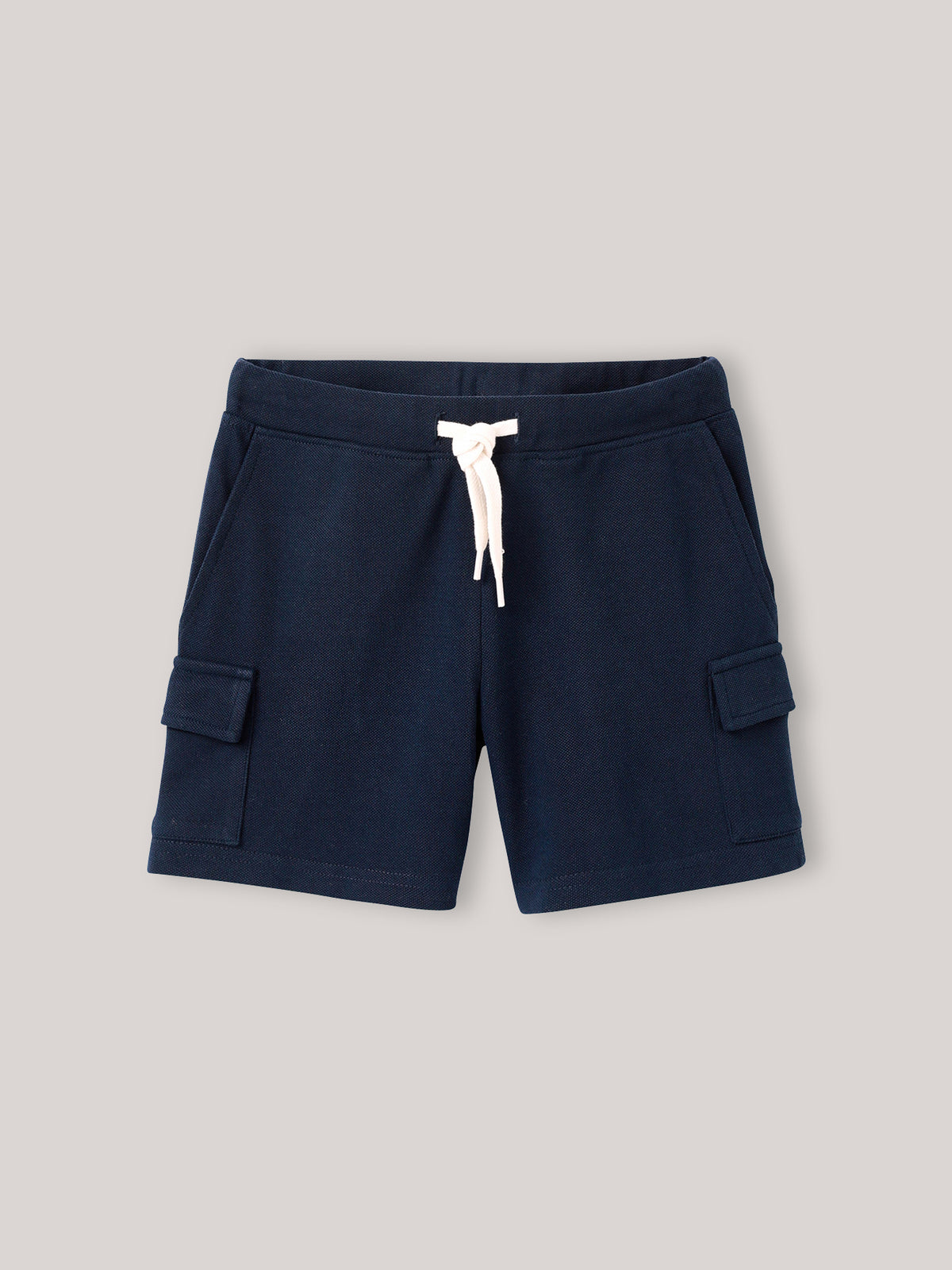 Boy's piqué knit organic cotton shorts