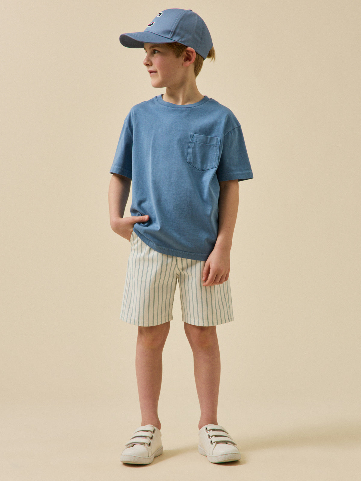 Boy's striped Bermuda shorts