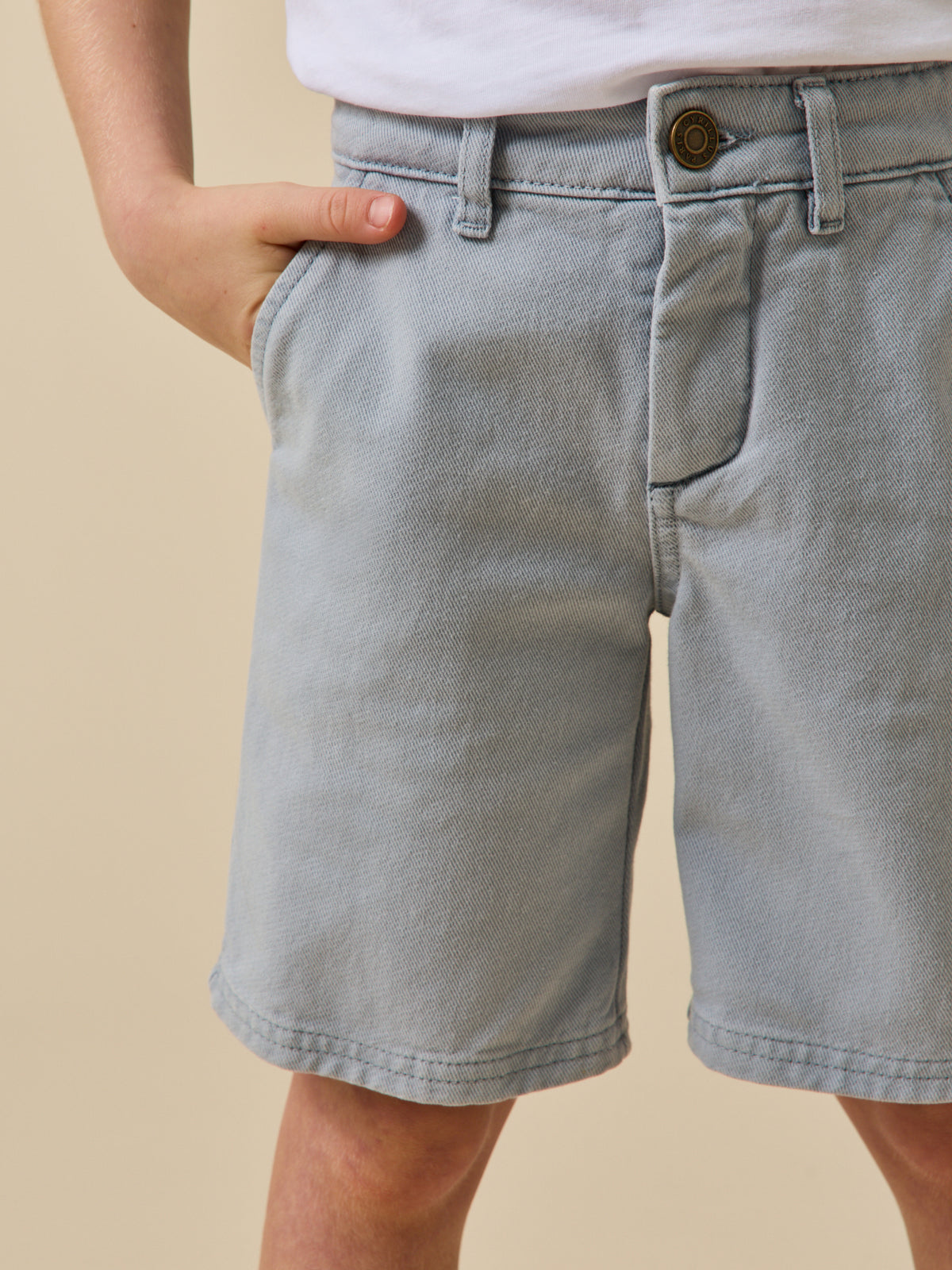 Bermuda en denim coloré garçon