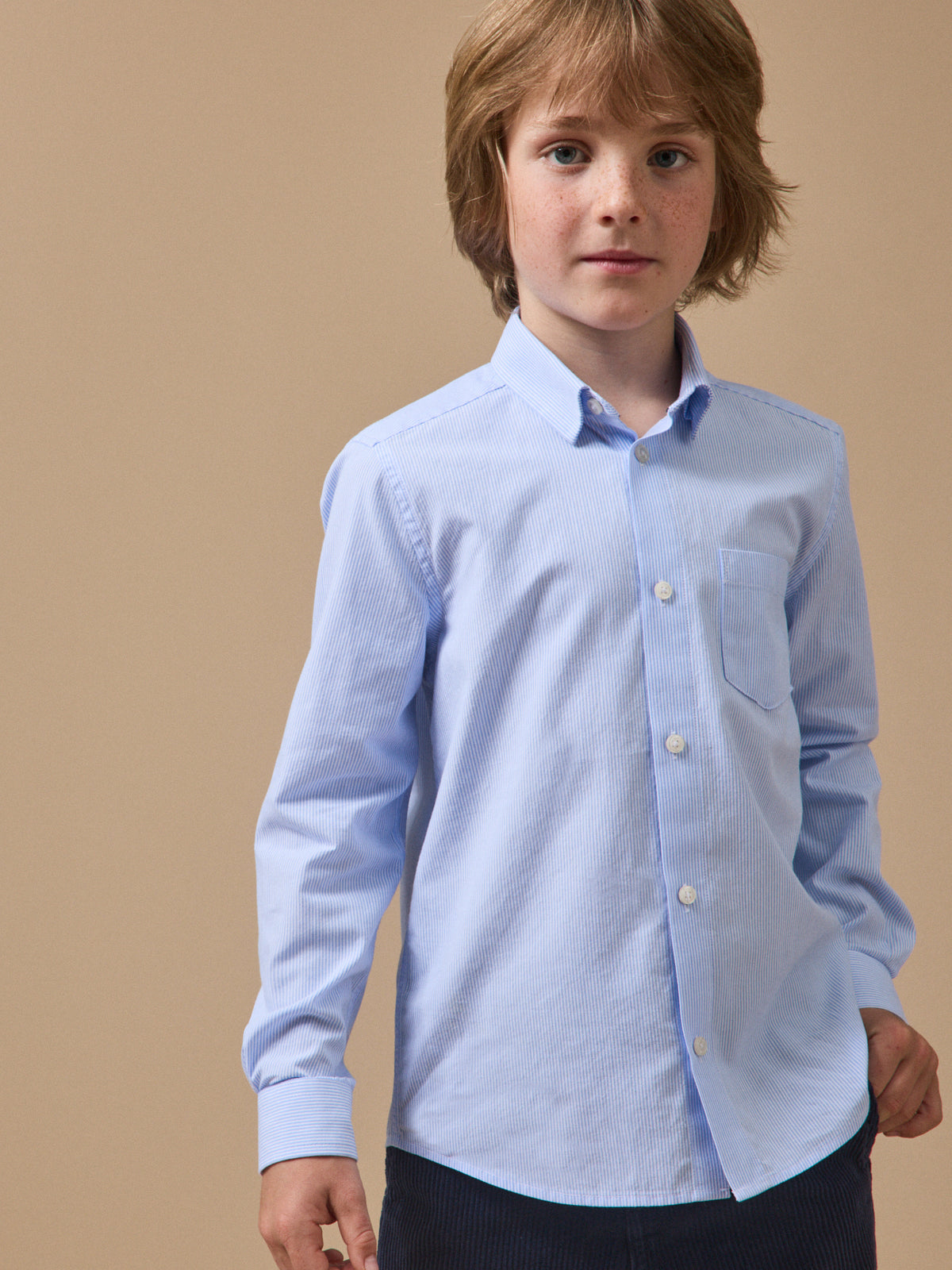 Boy's striped shirt