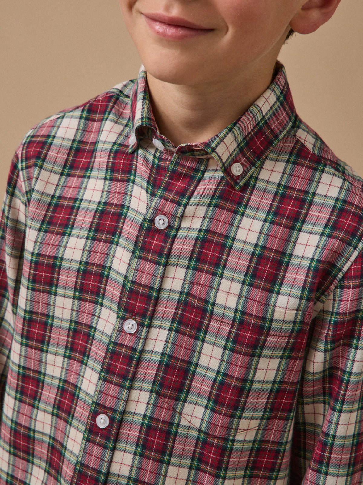 Boy's flannel-like shirt