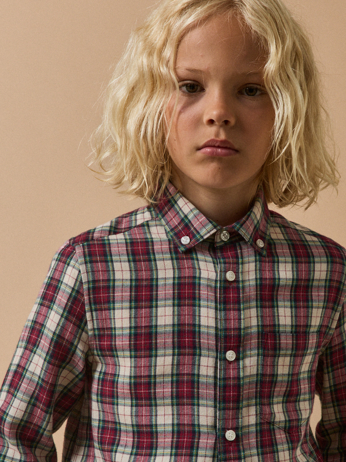 Boy's flannel-like shirt