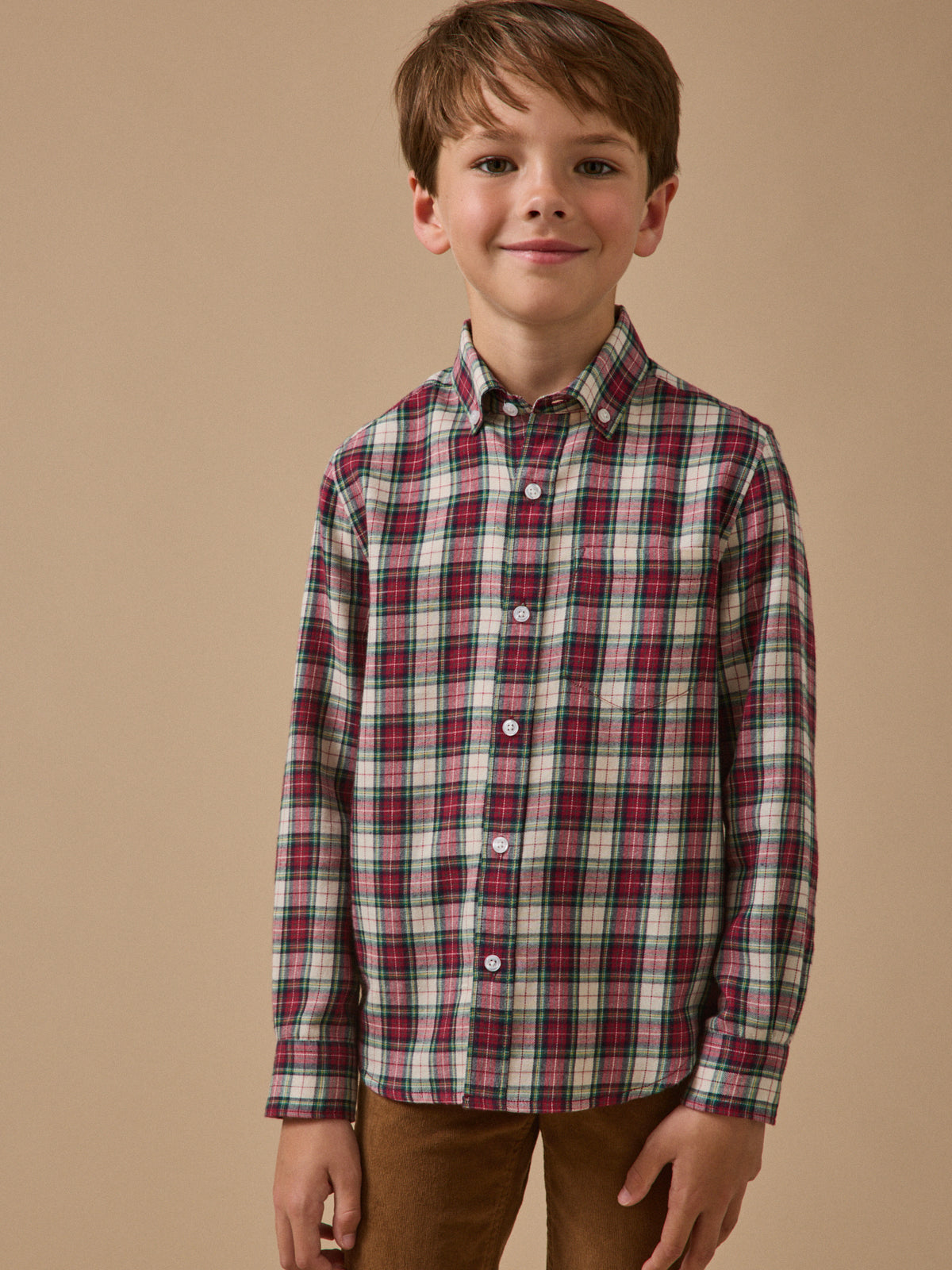 Boy's flannel-like shirt