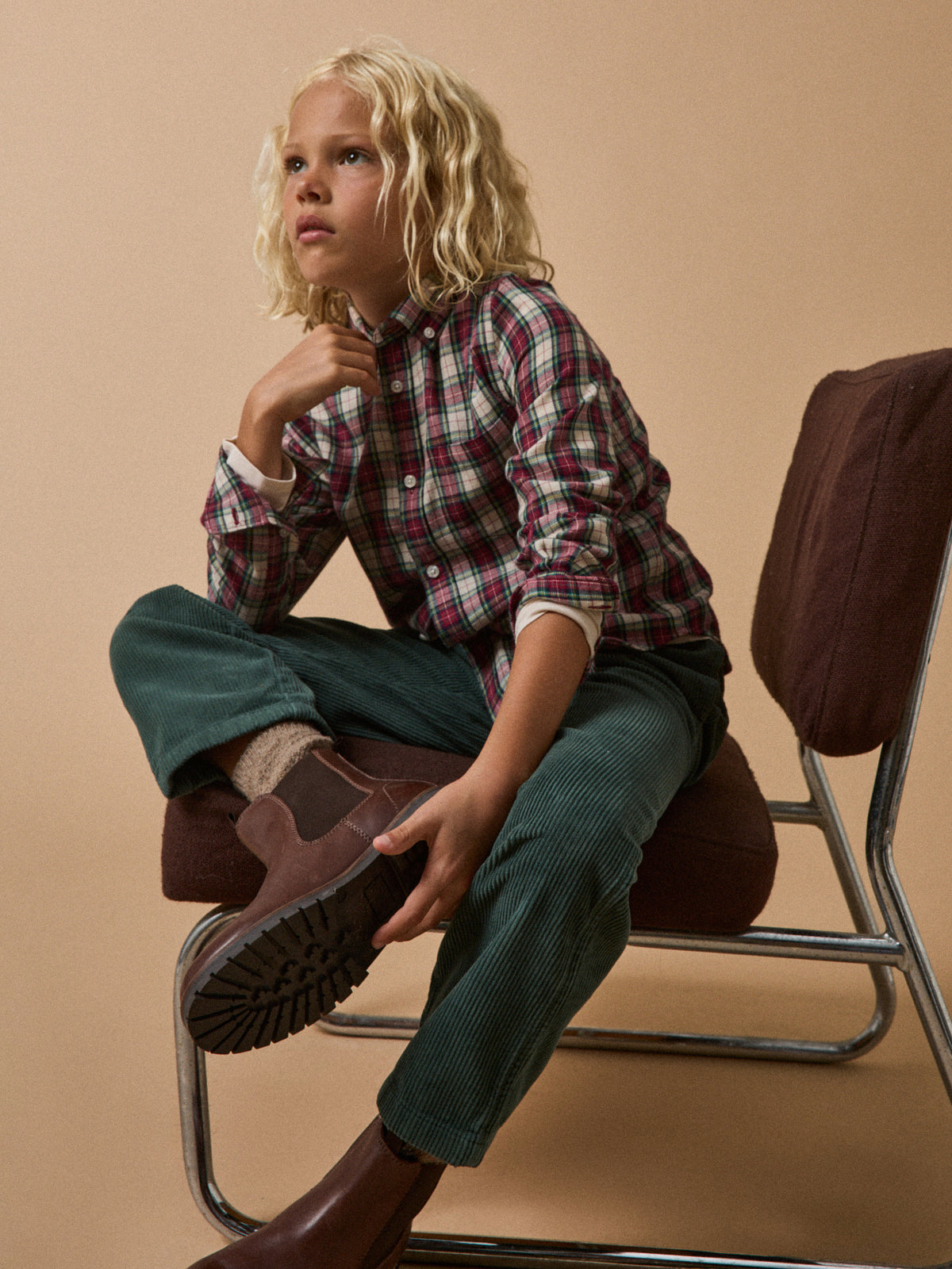 Boy's flannel-like shirt