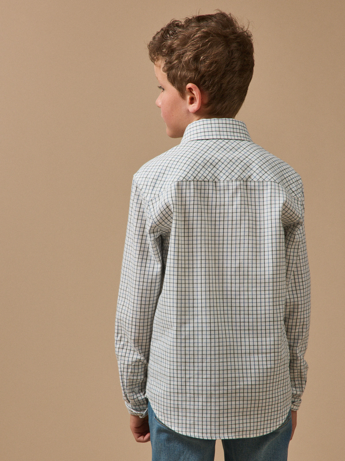 Chemise à carreaux Tattersall Garçon