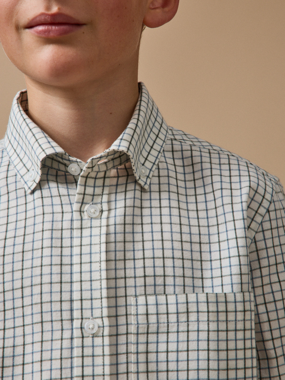 Chemise à carreaux Tattersall Garçon