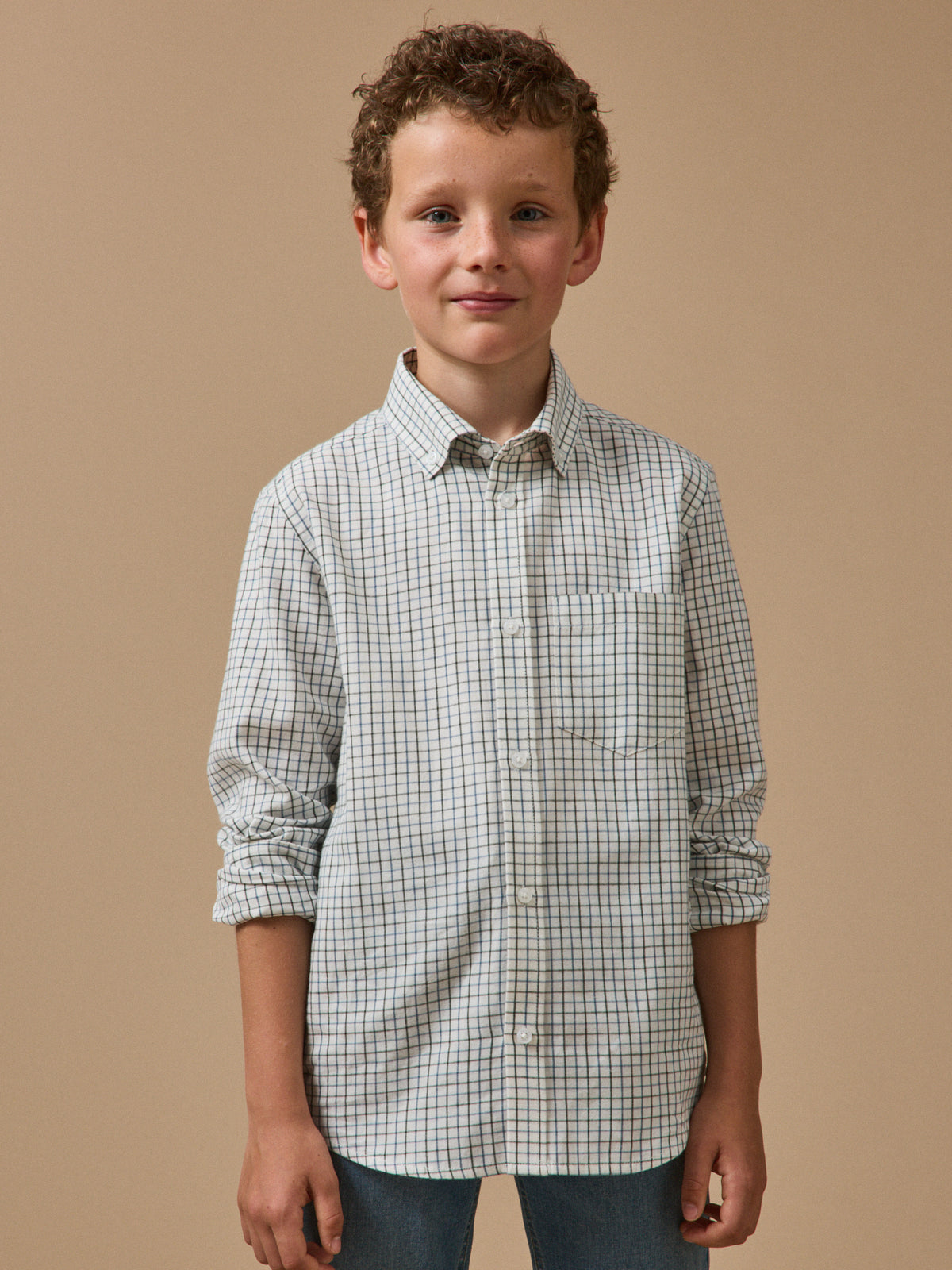 Chemise à carreaux Tattersall Garçon