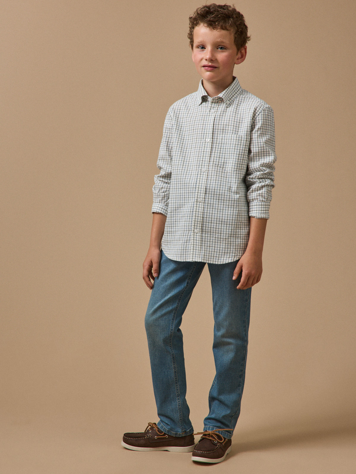 Chemise à carreaux Tattersall Garçon