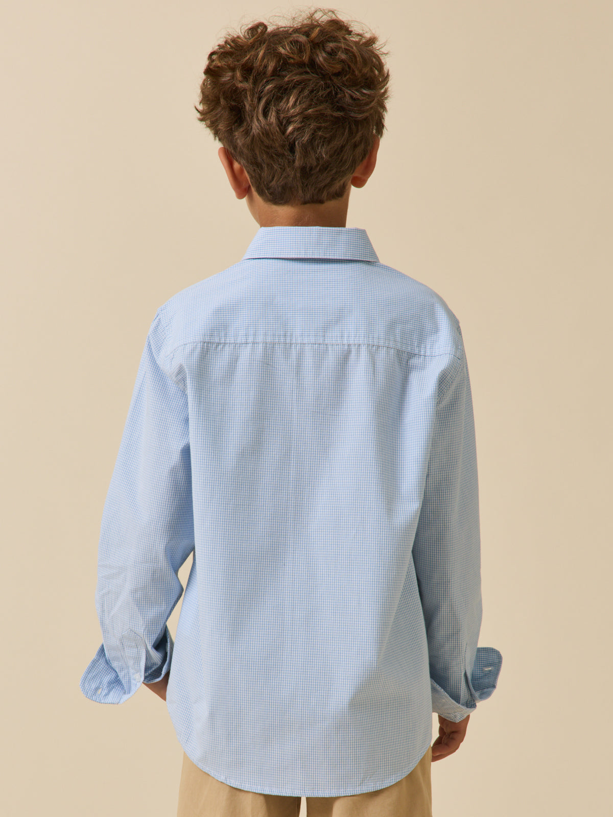 Boy's gingham check shirt
