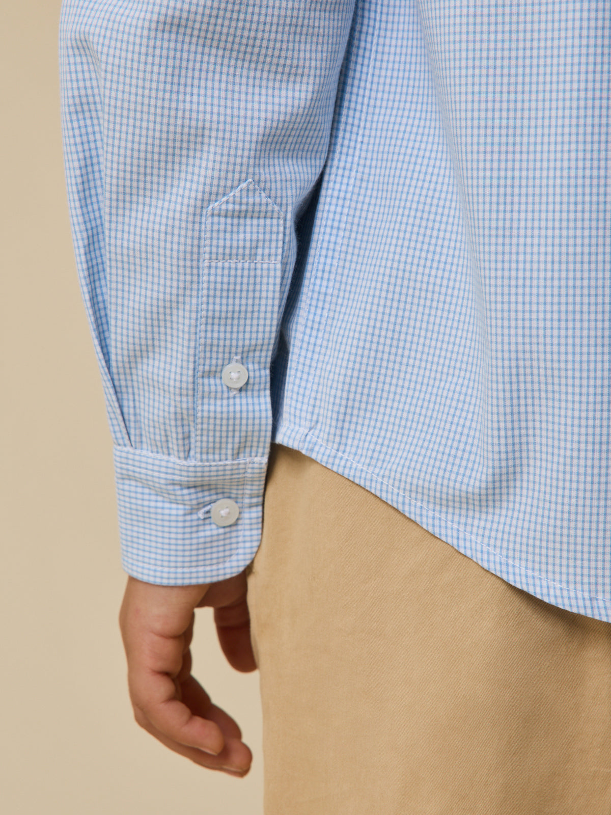 Boy's gingham check shirt