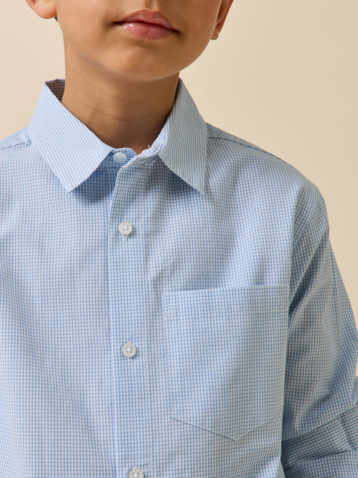 Boy's gingham check shirt