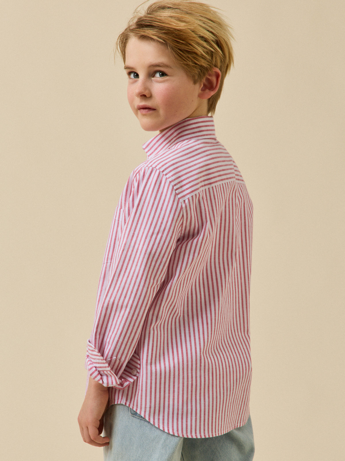 Boy's striped Oxford shirt