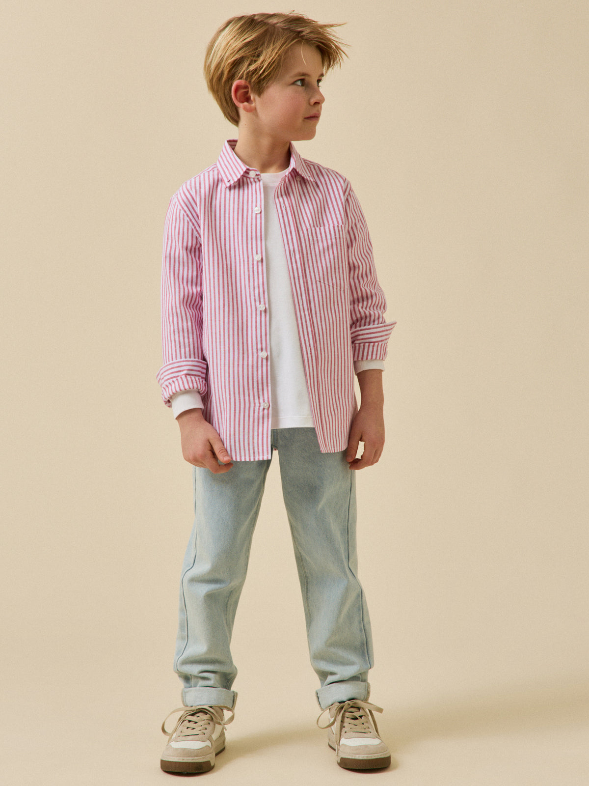 Boy's striped Oxford shirt