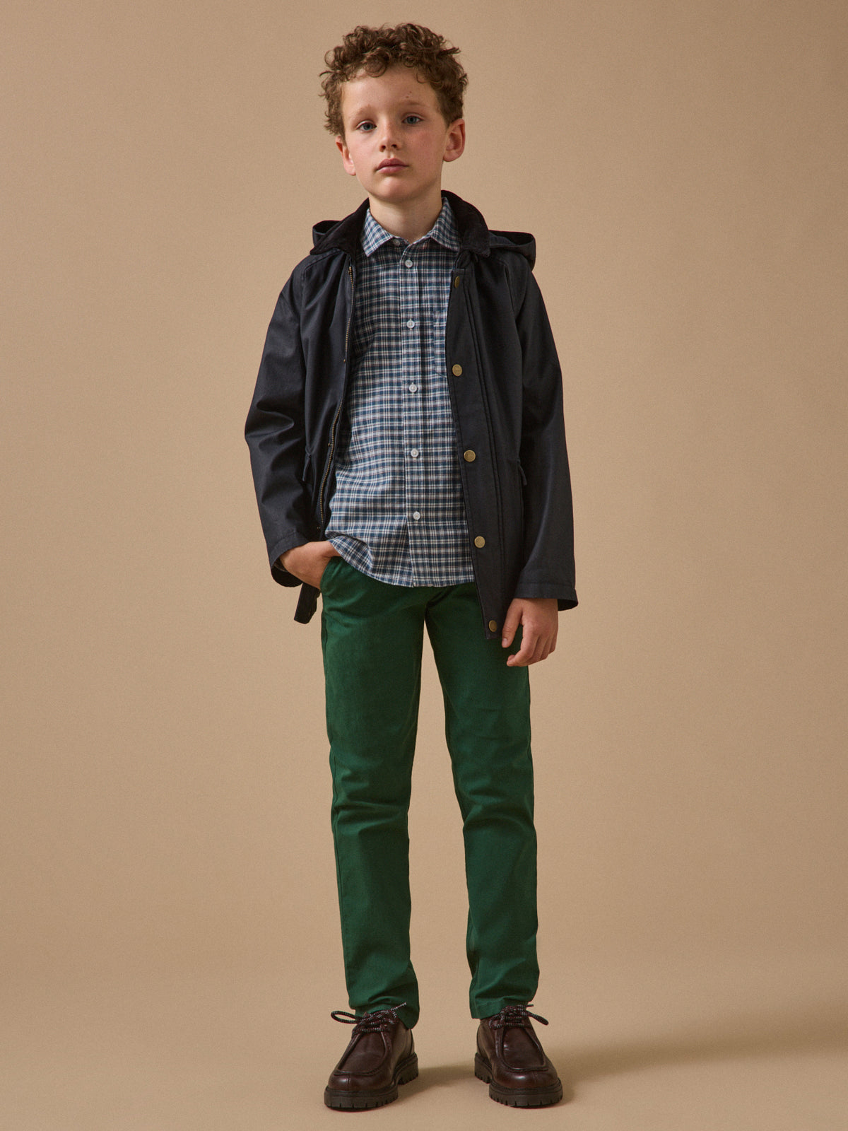 Boy's checked shirt