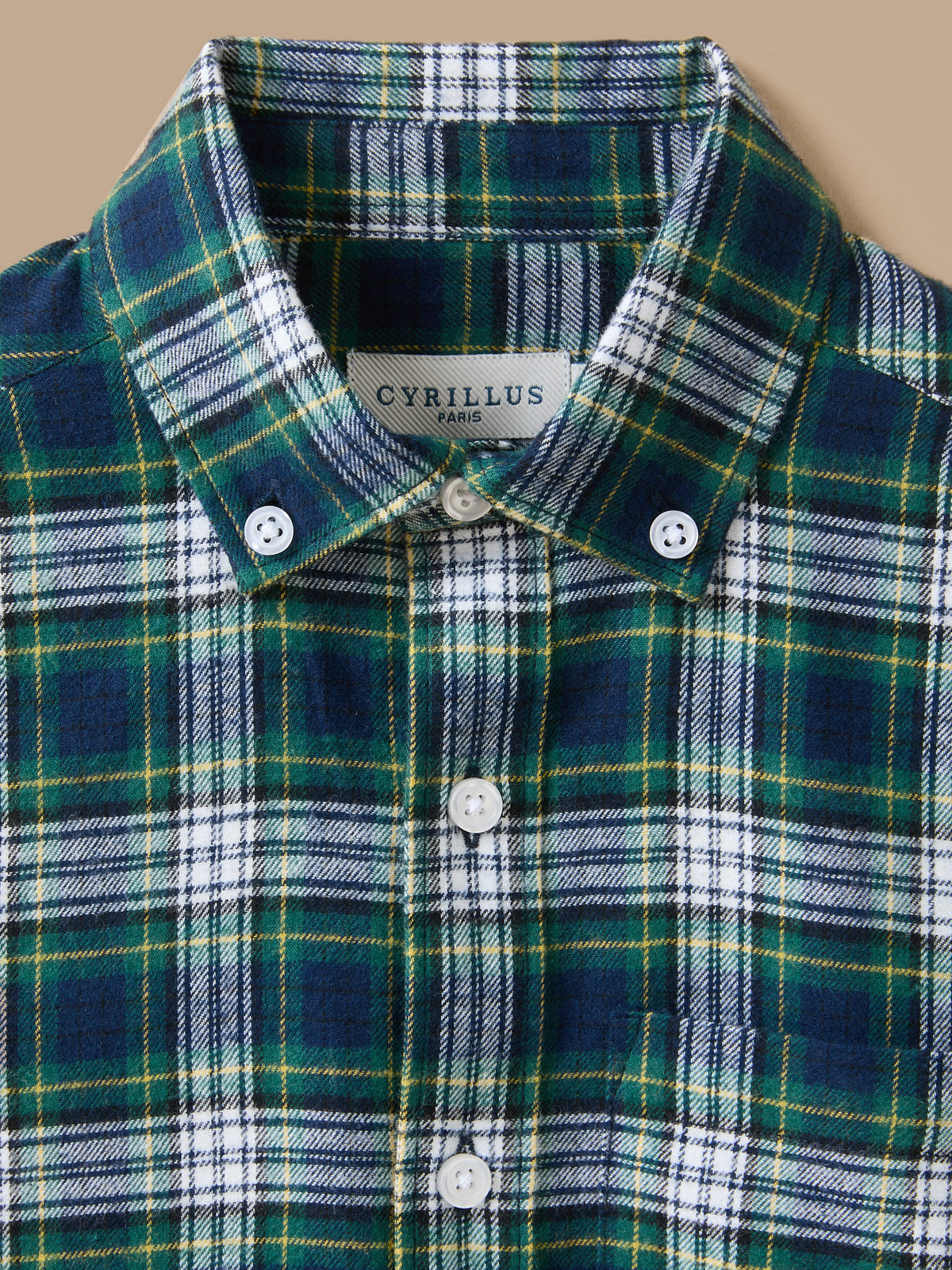 Boy's flannel-effect shirt